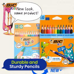 BIC Kids Evolution Triangle Coloured Pencils Pack of 12 Pencils