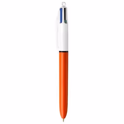 BIC 4 Color Original Fine. Product colour: Orange. White. Writing colours: Black. Blue. Green. Red. Type: Clip-on retractable ...