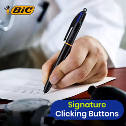 BIC 4 Colours Pro Ballpoint Pen Retractable Smooth Ink Flow 1.0mm - Additional view 5