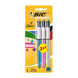 BIC 4 Colours Shine Black, Blue, Red, Green Medium 3 pc(s)