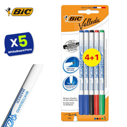 BIC Velleda 1721 Whiteboard Pens Assorted Colours Pack of 5