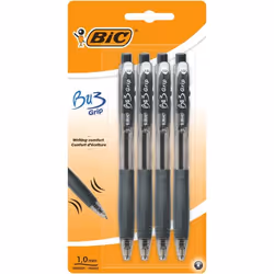 BIC 919243 ballpoint pen Black Clip-on retractable ballpoint pen 4 pc(s)