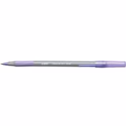 Bic Purple Stic Grip Class Pack Pk 40 Vibrant purple ink. Comfortable rubber grip. Slim barrel with cap and clip. Medium 1. 0 ...
