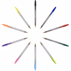 BIC Crystal Multicoloured 926381 Ballpoint Pens non-retractable Classic Colours