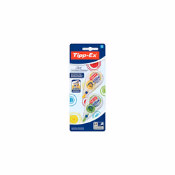 TIPP-Ex Mini Fashion Pocket Mouse Correction Tape Roller 5Â mm x 5Â m, Pack of 2, 4Â Assorted Designs