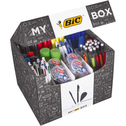 My BIC Box Stationery Gift Set and Variety Pack - Box of 124 Essential Stationary Products in Convenient Box for Home Office or...