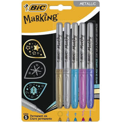 Bic Marking Color Metal Drawing Metallic Colours Pack of 5-Multi color