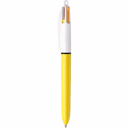 BIC 949898, Clip, Clip-on retractable ballpoint pen, Refillable, Orange, Purple, Violet, Yellow, 1 pc(s), Medium