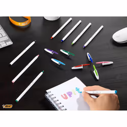 BIC Cristal Up Ballpoint Pens - Assorted Fashion Colours, Box of 20 - Additional view 5