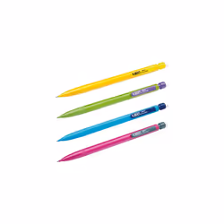 Matic Fun Mechanical Pencils 0.7 mm HB with Eraser, Perfect for School, Easy to Use, Assorted Colours, Pack of 10