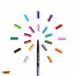 BIC 953035 felt pen Fine Black, Blue, Brown, Green, Grey, Light Blue, Light Green, Lilac, Orange, Pink, Purple, Red, Yellow 20 pc(s)
