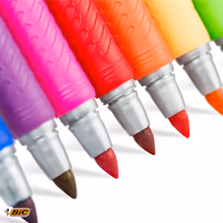 Marking Permanent Markers - Assorted Intense and Pastel, Pack of 12