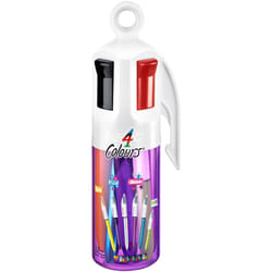 BIC 4 Colours Black, Blue, Cyan, Green, Light Green, Orange, Pink, Purple, Red, Yellow Clip-on retractable ballpoint pen Medium 6 pc(s)