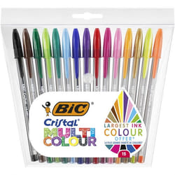 BIC Cristal Multicolour Stick ballpoint pen 15 pc(s)