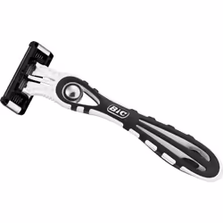 Flex 5, Men's 5-Blade Razors with Moveable Blades for a Close Shave, Solid Control, Pack of 6