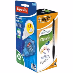 BIC Atlantis Retractable Ballpoint Pen 1mm Tip 0.32mm Line Black with