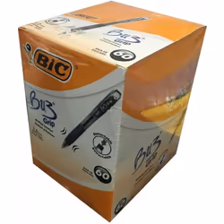 60 Bu3 Grip Bic Ballpoint Pens, 1mm Medium Tip