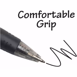 BIC BU3 Comfort Grip - Retractable Ball Pens - 10 Black