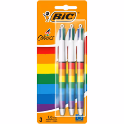 BIC 999854 ballpoint pen Clip-on retractable ballpoint pen 3 pc(s)