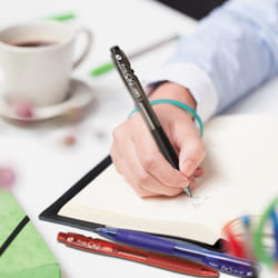 BIC 999895 ballpoint pen Black, Blue Clip-on retractable ballpoint pen 10 pc(s)