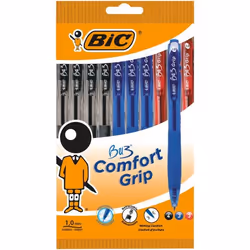 BIC 999895 ballpoint pen Black, Blue Clip-on retractable ballpoint pen 10 pc(s)