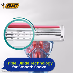 BIC Soleil Sensitive Razor Refills 4 Cartridges Aloe Vera Vitamin E