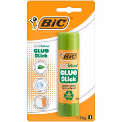 BIC Ecolutions Glue Stick Washable and Solvent Free 36g (Each) - 94872