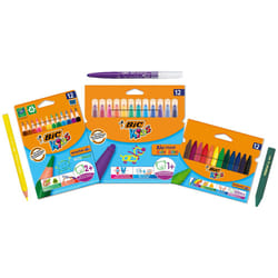 Kids Colouring Kit for Children Under 5 with Evolution ECOlutions Triangle Colouring Pencils, Kid Baby-Coloured Pens and Plastidecor Triangle, Pack of