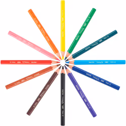 Kids Colouring Kit for Children Under 5 with Evolution ECOlutions Triangle Colouring Pencils, Kid Baby-Coloured Pens and Plastidecor Triangle, Pack of