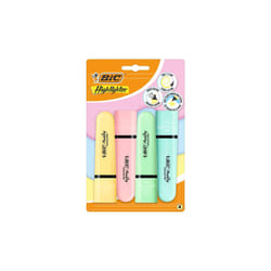 BIC Tank Highlighters Pastel Assorted Pack of 4
