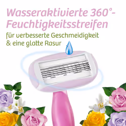Soleil Escape 5 Blade Womens Disposable Razor Pack of 3 with Rose and Magnolia Scented Moisturizing Strip