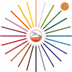 BiC Kids Evolution Ecolutions Colouring Pencils - Multi-Coloured, Value Pack of 18 (Plus 6 Free)