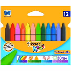 BIC Kids Plastidecor, 12 pc(s), Multicolour, Triangle, Wax, 2.5 yr(s)