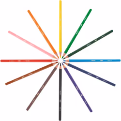BIC Kids Evolution ECOlutions Colouring Pencils - 24 Assorted Colours, Tin Pot of 60