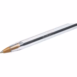 BIC Cristal Original Ballpoint Pens Medium Point (1.0 mm) - Assorted Colours, Pouch of 8+2