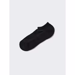 Uniqlo Japan Pile Mesh Short Socks - 09 BLACK/2729