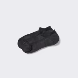 Uniqlo Japan Pile Mesh Short Socks - 09 BLACK/2729