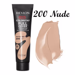 REVLON colorstay Full Cover Matte Foundation in 200 Nude SPF 10 - 30ml