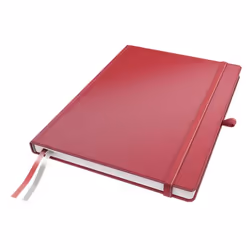 Leitz 44710025, Red, A4, 80 sheets, 96 g/m², Squared paper, Adult