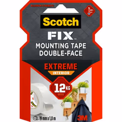 3M PGS05-1918-P, Mounting tape, White, 1.8 m, Indoor, 12 kg, -20 °C