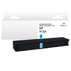 PrintMate HP 913A. remanufactured ink cartridge. Cyan 3200p