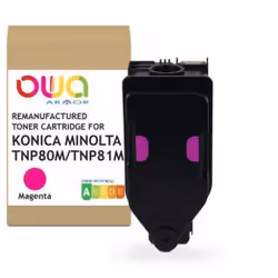 Armor OWA KONICA MINOLTA TNP-80 M / TNP-81 M - REMANUFACTURED TONER - MAGENTA, 9000 pages, Magenta, 1 pc(s)