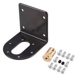 sourcingmap GA/GB 37mm Diameter DC Geared Motor Mounting Bracket Holder+6mm Hex Coupling
