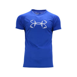 , M) UNDER ARMOUR Dri-Fit Mens T Shirts Quick Dry Sport - Blue (Tattoo