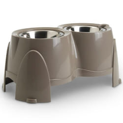 Doggy Feeder Bar Set Double Bowls with Stand - Large