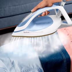Tefal GV9710G0 iron Durilium AirGlide Autoclean soleplate 2700 W Aqua colour, White
