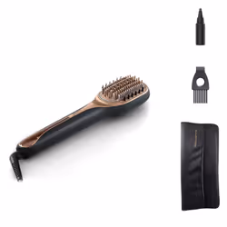 Rowenta Ultimate Experience HAIR THERAPIST Universal Paddle hairbrush Black, Rose gold 1 pc(s)