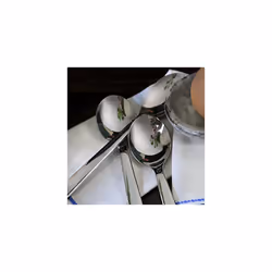 Box of Four Spoons PerpÃ©tue Stainless Steel Easy to Clean Practical 254617