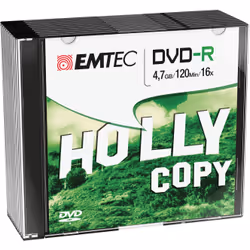 Emtec ECOVR471016SL, DVD-R, Slimcase, 10 pc(s), 4.7 GB