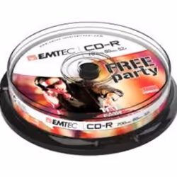 Emtec 52x, 10 pack, 52x, CD-R, 700 MB, 10 pc(s)